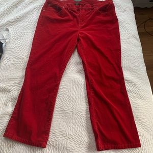Ralph Lauren size 16 cherry red corduroy pants